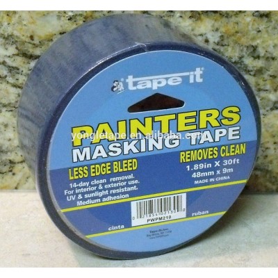 2" BLUE PAINTERS MASKING TAPE - Less edge bleed, removes clean - GREAT PRODUCT